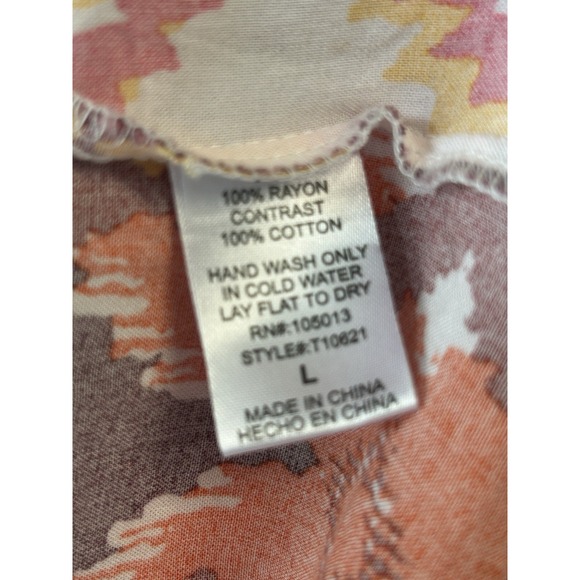 Savanna Jane Womens Size Large Embroidered Aztec Print Babydoll Top - Picture 7 of 7